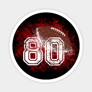 Football Player Number 80 Magnet